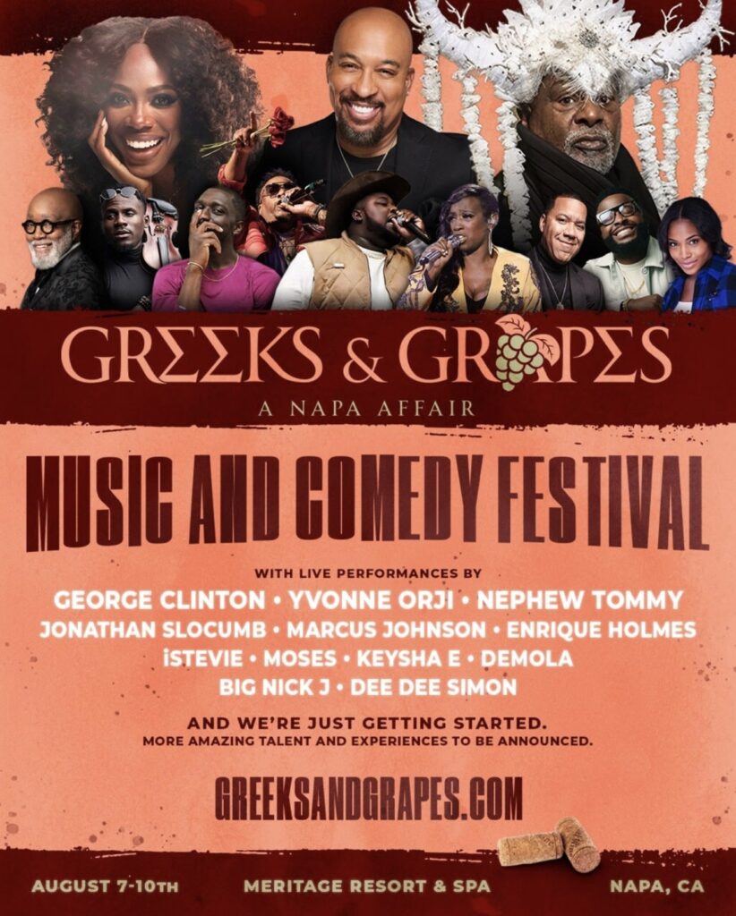 Greeks & Grapes: A Napa Affair to Debut in 2025, Celebrating Black Culture and Legacy created by Marlon L. McWilson